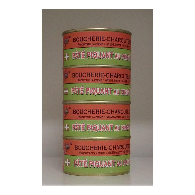 Pâté piquant au piment d'Espelette 190 grammes