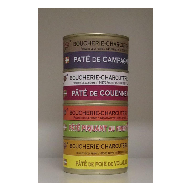 Lot de 4 conserves 760 grammes