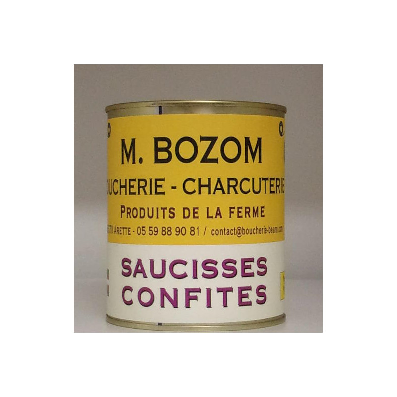 Saucisses confites 600g