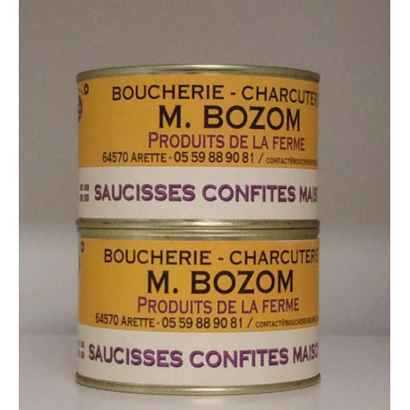 Saucisses confites 350g
