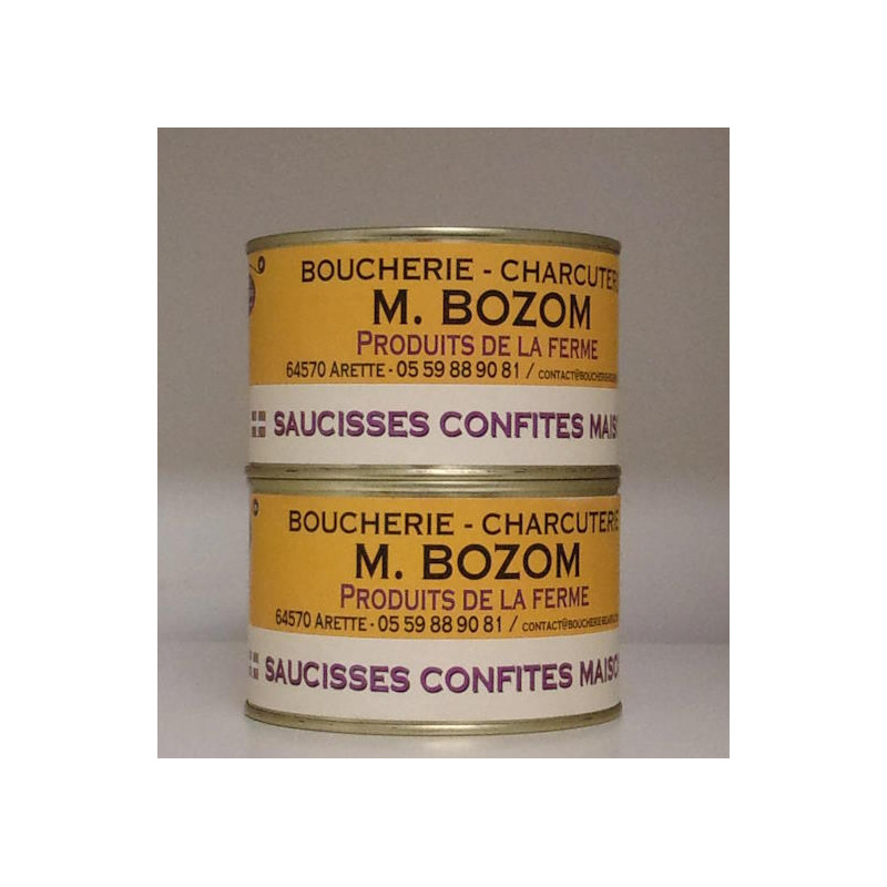 Saucisses confites 350g