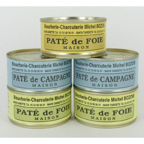 Lot de 5 conserves de pâtés
