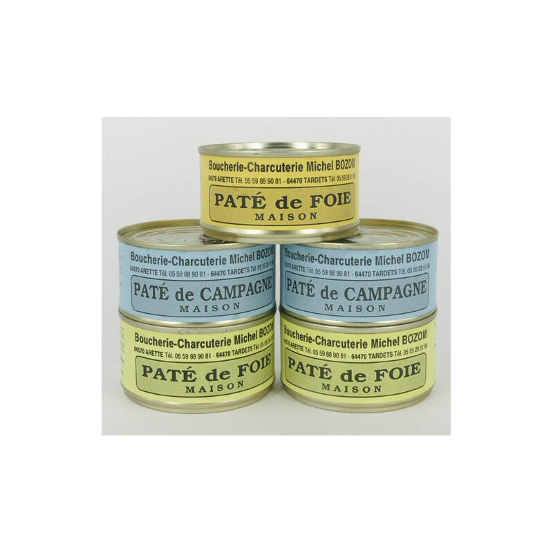 Lot de 5 conserves de pâtés