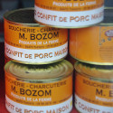 confit de porc maison Boucherie Charcuterie M. Bozom 300 grammes
